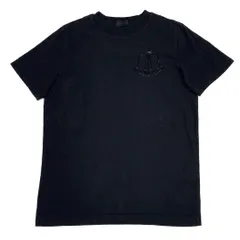 モンクレール　黒ワッペン　黒Tシャツ　S 国内正規品 5S173