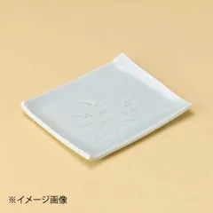 【新品】青白磁つゆ草角銘々皿