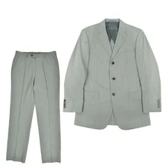 メンズ セットアップ スーツ 上下セット ライトグレー 3ボタン