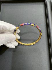 中国 紋銀 シルバープレート バングル ブレスレット ヴィンテージ