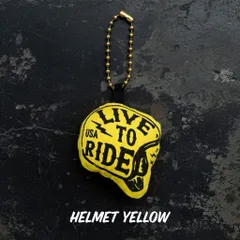 USA STUFFED DOLL KEYCHAIN  ヘルメット バイカー ハーレー アメリカン マスコット キーホルダー ; STD-005YE