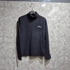 Titleist ブラック タートルネック 長袖Tシャツ