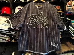 FUBU PATCH BASEBALL SHIRTS/パッチ付きベースボールシャツ【FAM-61720】BLACK Lサイズのサムネイル