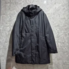 プーマ フード ロング ダウン ブラック