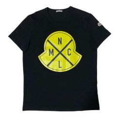 新品同様　モンクレール　ダブルロゴ　Lネイビー　Tシャツ　国内正規品 5S512 モンクレール ダブルロゴ Lネイビー Tシャツ 国内正規品 5S512 - メルカリ