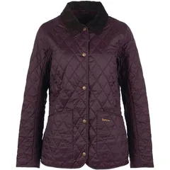 バブアー レディース アウター ジャケット・ブルゾン キルティング ジャケット Barbour Annandale Quilted Jacket Black Cherry ブラック