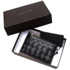 【新品】ボッテガヴェネタ　イントレチャート　コインケース　ブラック　キーリング　608784 V48C3 8803