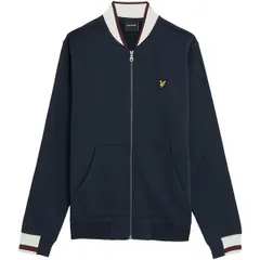 ライルアンドスコット メンズ アウター ジャケット・ブルゾン Lyle and Scott Lyle Tip Jrsy Bomber Sn54 Dark Navy ネイビーのサムネイル