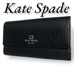 極美品　Kate Spade　005　長財布　3つ折り財布　レザー　ブラック