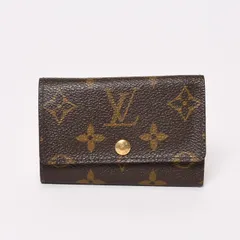 LOUIS VUITTON ルイヴィトン ミュルティクレ6 キーケース M62630 モノグラム PVC レザー ブラウン 6連 美品 中古 4b013961