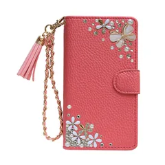 【新品】 「kaupili」BASIO 4 KYV47 au かんたんスマホ2 A001KC Y!mobile 京セラ 専用 ケース 鏡/ミラー付き カード収納 スタンド機能 手帳型 お財布機能付き 化粧鏡付き