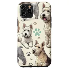【新品】 イマール犬の美しいグレン柄かわいいグレンテリア スマホケース iPhone 11 Pro 用 1