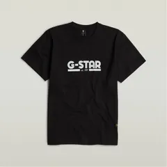 ジースター メンズ トップス Tシャツ G Star Unisex Line Script Loose T Shirt Dk Black ブラックのサムネイル