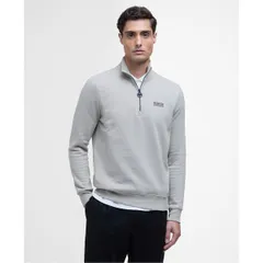 バブアー メンズ アウター パーカー・スウェット スウェット シャツ Barbour International Essential HalfZip Sweatshirt Concrete GY35のサムネイル