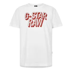 ジースター メンズ トップス Tシャツ グラフィック G Star 3D Dotted Graphic TShirt White ホワイトのサムネイル