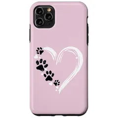 【新品】 犬愛好家ハートデザイン - 犬の散歩 スマホケース iPhone 11 Pro Max 用 1