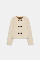 ZARA ザラ フェイクファー トグル ファー ジャケット