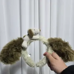 クラシック漫画キャラクターグッズぬいぐるみフィギュアトイピーナッツSNOOPYカチューシャグレー