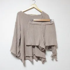 美品 gelato pique ジェラートピケ エアリーモコ プルオーバー ショートパンツ セットアップ F ベージュ レディース 古着 中古 USED