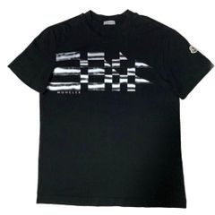 新品同様　モンクレール　ダブルロゴ　Lネイビー　Tシャツ　国内正規品 5S512 モンクレール ダブルロゴ Lネイビー Tシャツ 国内正規品 5S512 - メルカリ