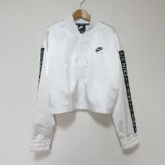 美品 NIKE ナイキ ショート ジャケット CV8583-010 サイズL ホワイト レディース 古着 中古 USED