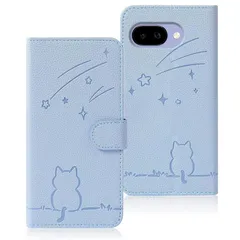 【新品】 Rosbtib Google Pixel 9a ケース 手帳型 ピクセル9a ケース 手帳型 流れ星子猫 グーグルピクセル9a ケース 可愛い 猫柄 Pixel9a ケース 財布型 耐衝撃 携帯カバー カード収納 Google Pixel9a ス 0