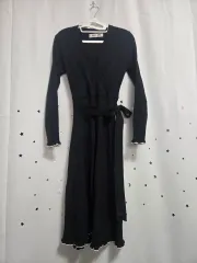 アトリエナイン ブラック ラブ スタイル ニット ロング ONE PIECE FREE