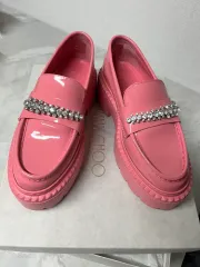 ジミーチュウ ピンク キュービック ローファー 37