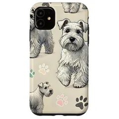 【新品】 美しいシーリハムテリア犬柄かわいいシーリー。 スマホケース iPhone 11 用 1