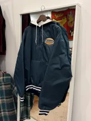 90s Holloway ナイロン クォーター ジップアップ アノラック フード ウォームアップ (USA)