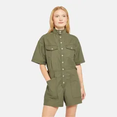リーバイス レディース トップス ワンピース プラスサイズ ロンパース Levis Ss Surplus Romper Blue Joke Olive Night オリーブのサムネイル