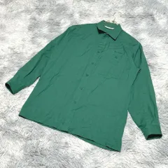 □*【日本製】PIA SPORTS　ピアスポーツ　✨シャツ【F】カジュアル✨メンズ✨緑系✨ 毛100%のサムネイル