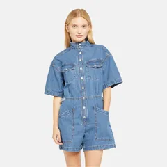 リーバイス レディース トップス ワンピース プラスサイズ ロンパース Levis Ss Surplus Romper Blue Joke Blue Joke ブルーのサムネイル