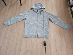 ナイキ グレー ジップアップパーカー L