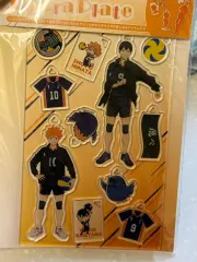 ハイキュー 烏野高校 アクリル プレート セット (キーホルダー デコレーション) - キーデコ >_<