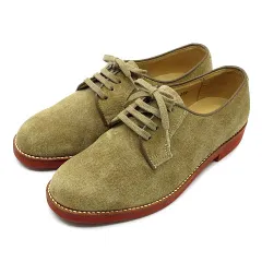 ハッシュパピー Hush Puppies 外羽根 プレーントゥ スエード カジュアルシューズ ベージュ 22.5cm L220Nのサムネイル