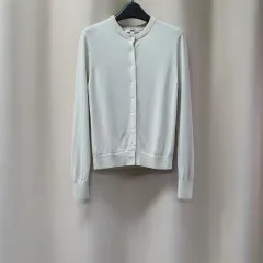 ユニクロ ウール100% 薄いニットカーディガン