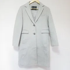美品 SLOBE IENA スローブイエナ VALLOMBROSA カシミヤブレンド チェスターコート 38 グレー レディース 古着 中古 USED