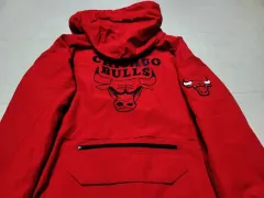 NBA シカゴ・ブルズ フードジップアップ 軽量ダウン XL ポール1281