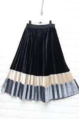 102 新品 8分 ベロア スカート ウエスト 24-26 / 倉庫ギャラリー