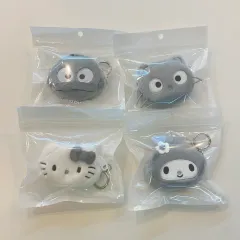 新品 サンリオ ハンギョドン チョコキャット ハローキティ マイメロディ モノトーン ミニポーチ キーホルダー