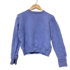 美品 nagonstans ナゴンスタンス 長袖 エルボーパッチ ニット セーター 470CA870-6380 サイズ38 ブルー レディース 古着 中古 USEDのサムネイル