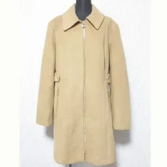 良品 MICHAEL MICHAEL KORS マイケル マイケルコース ステンカラー ファスナーコート L キャメル レディース 古着 中古 USEDのサムネイル