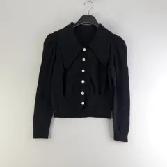 レディース FREE ブラック KARA（カラ） パフ ニット カーディガン M4466