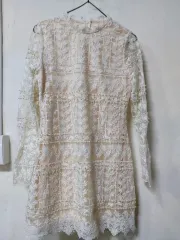 アイボリー レース パール 装飾 ミニ ONE PIECE