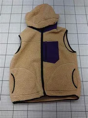 ◇ Θ アーバンリサーチ URBAN RESEARCH ボアフリースベスト フード付き ベージュ系 レディース 38 E  【1602240014480】