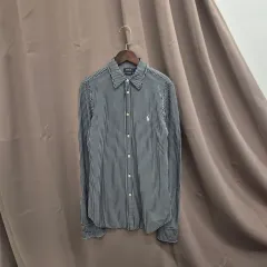 ポロラルフローレン ニット ドレス ストライプ シャツ M