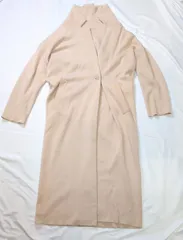 【218324】Mila Owen ミラオーウェン  ロングコート　ウール　ウール・アクリル混合　サイズF  ・ ライトオレンジ系