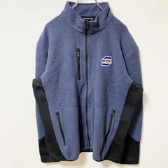 古着 used　PORT AUTHORITY　長袖フリースジャケット　ハイネック　フルジップ　SCOTT　ポイント刺繍　XLサイズ