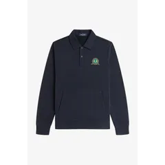 フレッドペリー メンズ アウター パーカー・スウェット Fred Perry Fred Badge Collr Swt Sn54 Navy 608 ネイビー